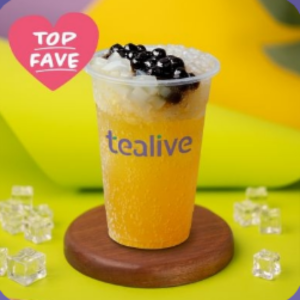 Tealive Sparkling Passion Fruit Tea with 3Q Jelly