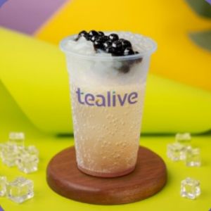 Tealive Menu Sparkling Lychee Tea with 3Q Jelly